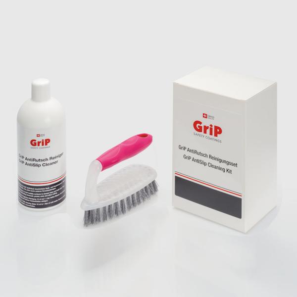 Reinigungsset für Antirutschbeschichtungen